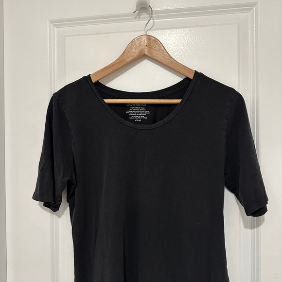 DOWNEAST Half Sleeve Tee Black Women’s XL TShirt Cotton Spandex Short Sleeve - Picture 2 of 7